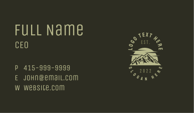 Green Mountain Summit  Business Card Image Preview