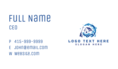 Power Wash Disinfection Business Card Image Preview