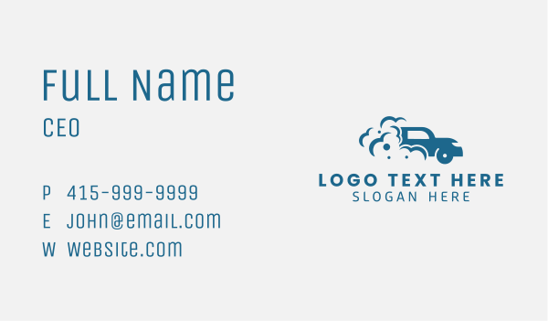 Car Water Bubbles Business Card Design Image Preview