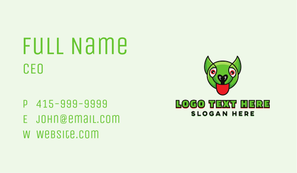 Green Goblin Head Business Card Design Image Preview