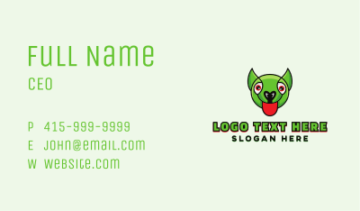 Green Goblin Head Business Card Image Preview
