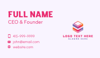 Colorful Cube Software Business Card Image Preview