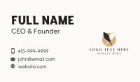 Creative Writer Quill Pen Business Card Design