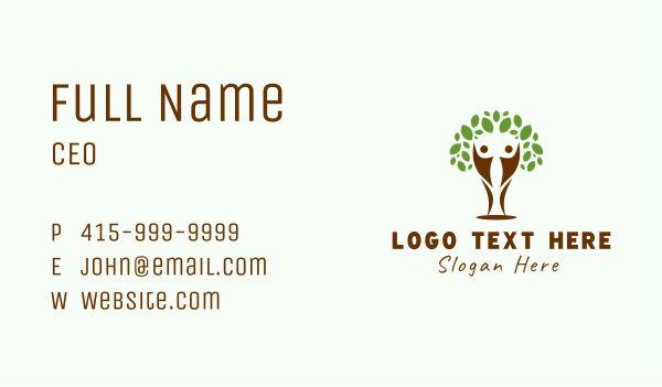 Tree Nature Conservation Business Card Design Image Preview