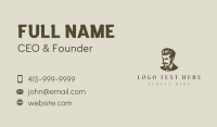 Gentleman Mustache Grooming Business Card Design