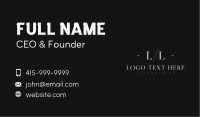 Luxury Company Lettermark Business Card Image Preview
