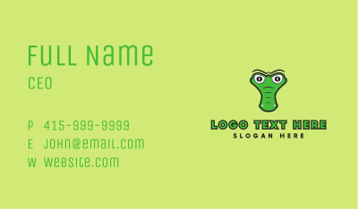 Crocodile Head Business Card Image Preview