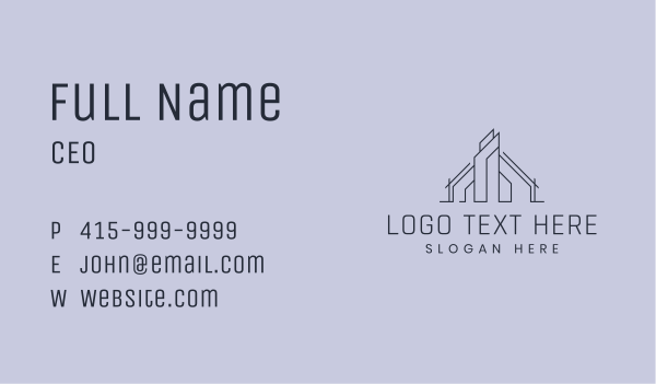 Architecture Infrastructure Building Business Card Design Image Preview