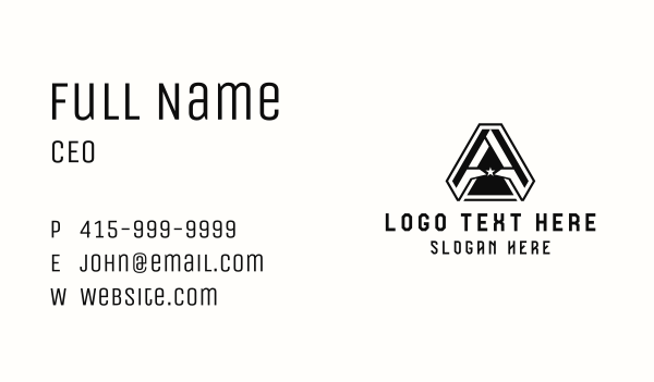 Creative Media Letter A Business Card Design Image Preview