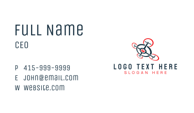 Drone Videographer Camera Business Card Image Preview