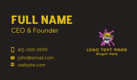 Graffiti Skull Paint  Business Card Design