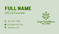 Marijuana Plant House  Business Card Image Preview