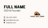 Contractor Mountain Excavator Business Card Image Preview