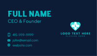 Mint Health Cross Lettermark Business Card Image Preview