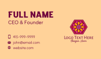 Hexagon Flower Tile  Business Card Image Preview