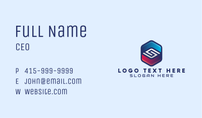 Abstract Gaming Badge Business Card Image Preview