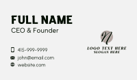 Luxury Fashion Boutique Letter N Business Card Image Preview