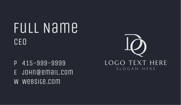 Corporate Advisory D & Q  Business Card Design Image Preview