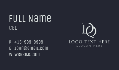 Corporate Advisory D & Q  Business Card Image Preview