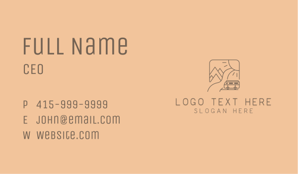 Outdoor Travel Camping Business Card Design Image Preview