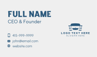 Blue Sedan Vehicle Business Card Image Preview