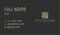 Gold Cross Letter X  Business Card Image Preview