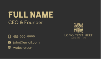Gold Cross Letter X  Business Card Design