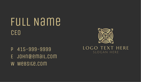 Gold Cross Letter X  Business Card Design Image Preview