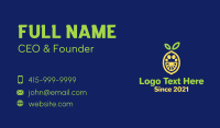 Lemon Fruit Slice  Business Card Design