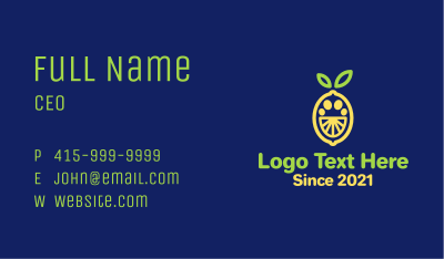 Lemon Fruit Slice  Business Card Image Preview