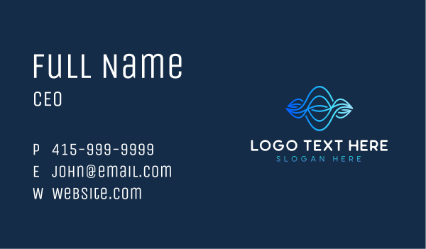 Audio Waves Technology Business Card Design Image Preview