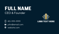 Professional Arrow Graph Business Card Preview