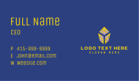 Yellow Diamond Letter Y Business Card Image Preview