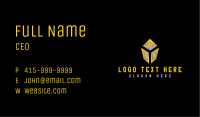 Yellow Diamond Letter Y Business Card Image Preview