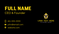 Yellow Diamond Letter Y Business Card Image Preview