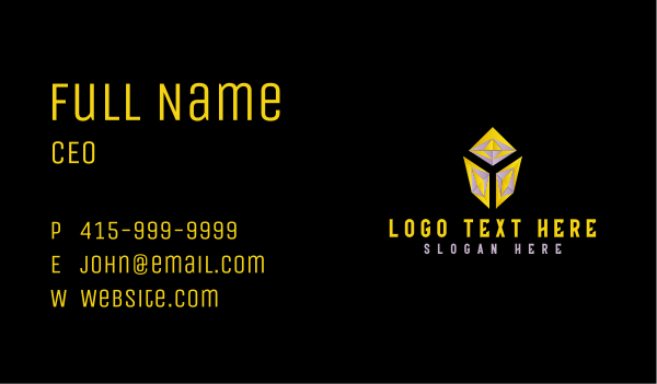Yellow Diamond Letter Y Business Card Design Image Preview