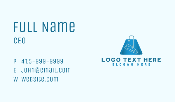 Shoes Retail Shopping Business Card Design Image Preview