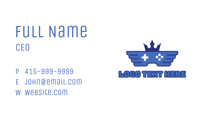 Wing Crown Gaming Business Card