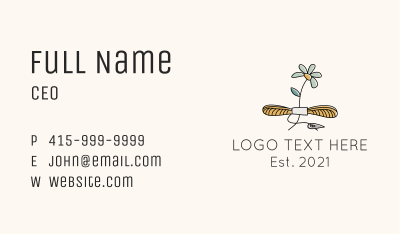 Floral Embroidery Tailoring  Business Card Image Preview
