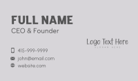 Handwriting Signature Wordmark Business Card Design