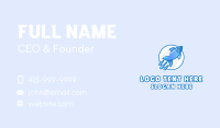 Blue Fish Rocket Business Card Image Preview