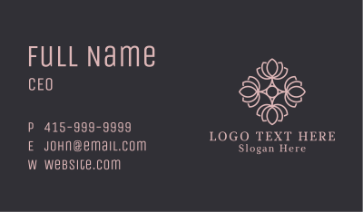 Botanical Wellness Flower  Business Card Image Preview