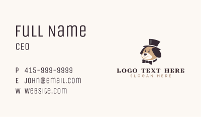 Cute Puppy Dog Business Card Image Preview