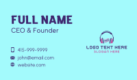 Headphones Audio Sound Business Card Image Preview