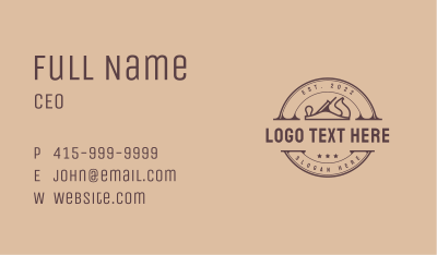 Vintage Carpentry Badge Business Card Image Preview
