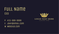 Elegant Majestic Crown Business Card Image Preview
