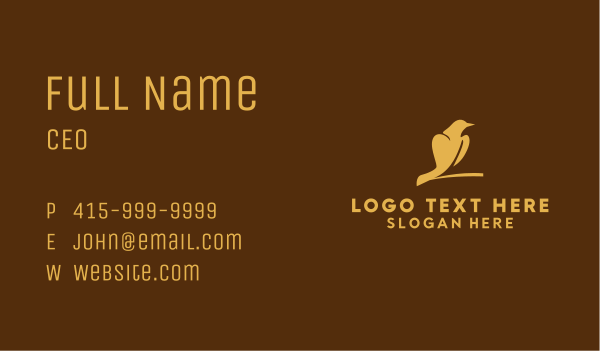 Yellow Pigeon Pet Shop  Business Card Design Image Preview