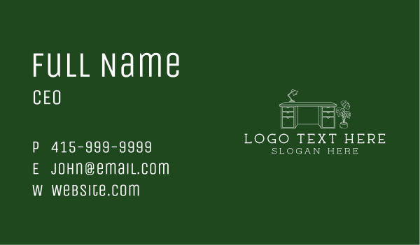 Home Furniture Decoration Business Card Design Image Preview