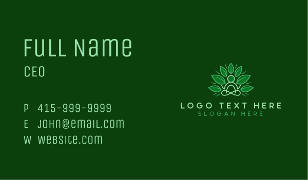 Lotus Yoga Wellness Business Card Design Image Preview