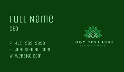 Lotus Yoga Wellness Business Card Image Preview